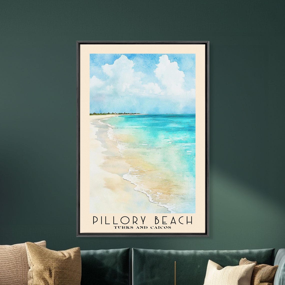 Pillory Beach Turks And Caicos White Sand Turquoise Water Poster - Image 5
