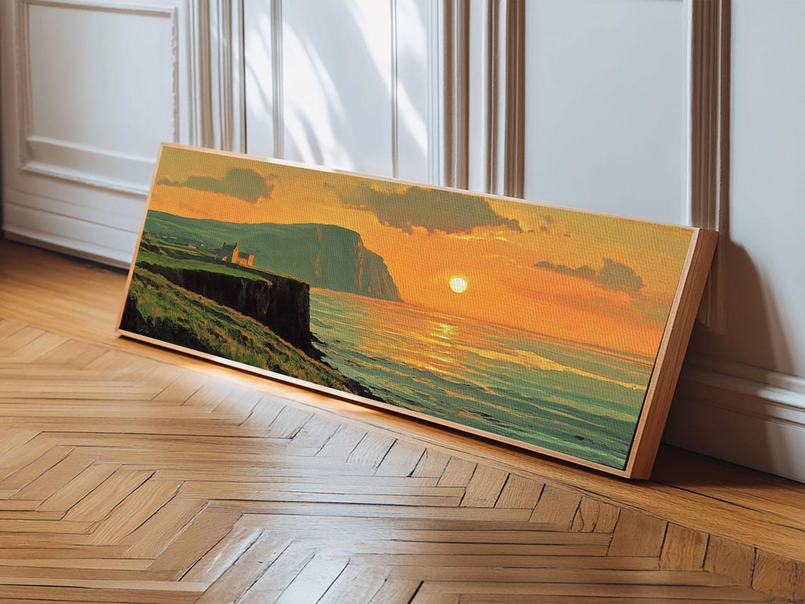 Cliffs of Moher Ireland Dramatic Sea Cliffs Sunset Over Ocean Poster - Image 3
