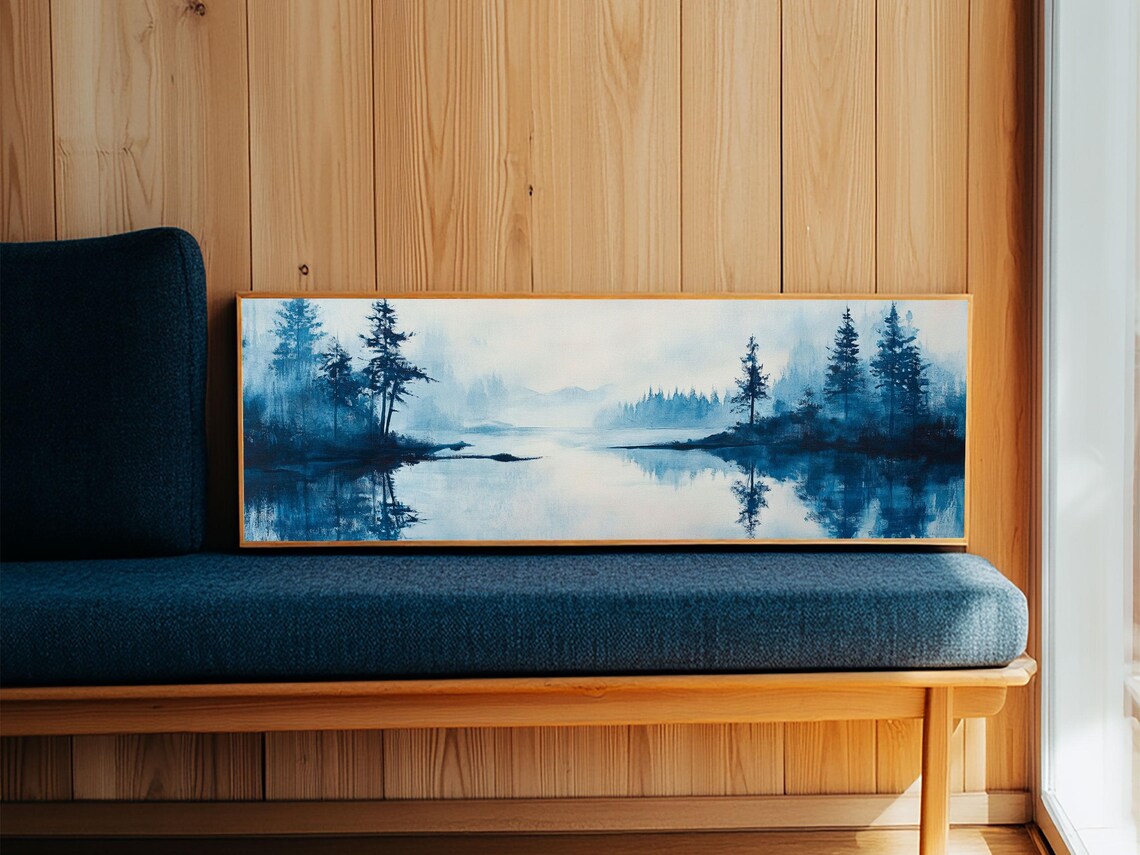 Smoky Mountain Birch Tree Art Print, Rustic Cottagecore - Image 2