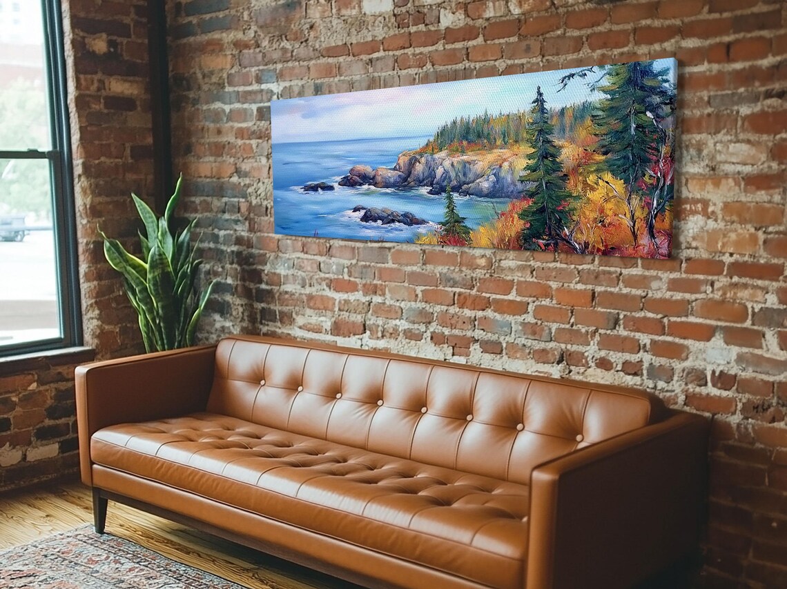 Acadia National Park Watercolor Landscape Art Print - Image 5