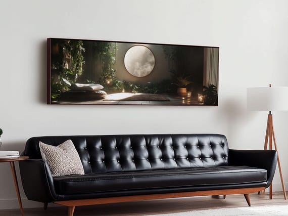 Zen Print Minimalist Indoor Jungle Art Peaceful Boho Decor Relaxing Yoga Art Bedroom Wall Art Nature Inspired