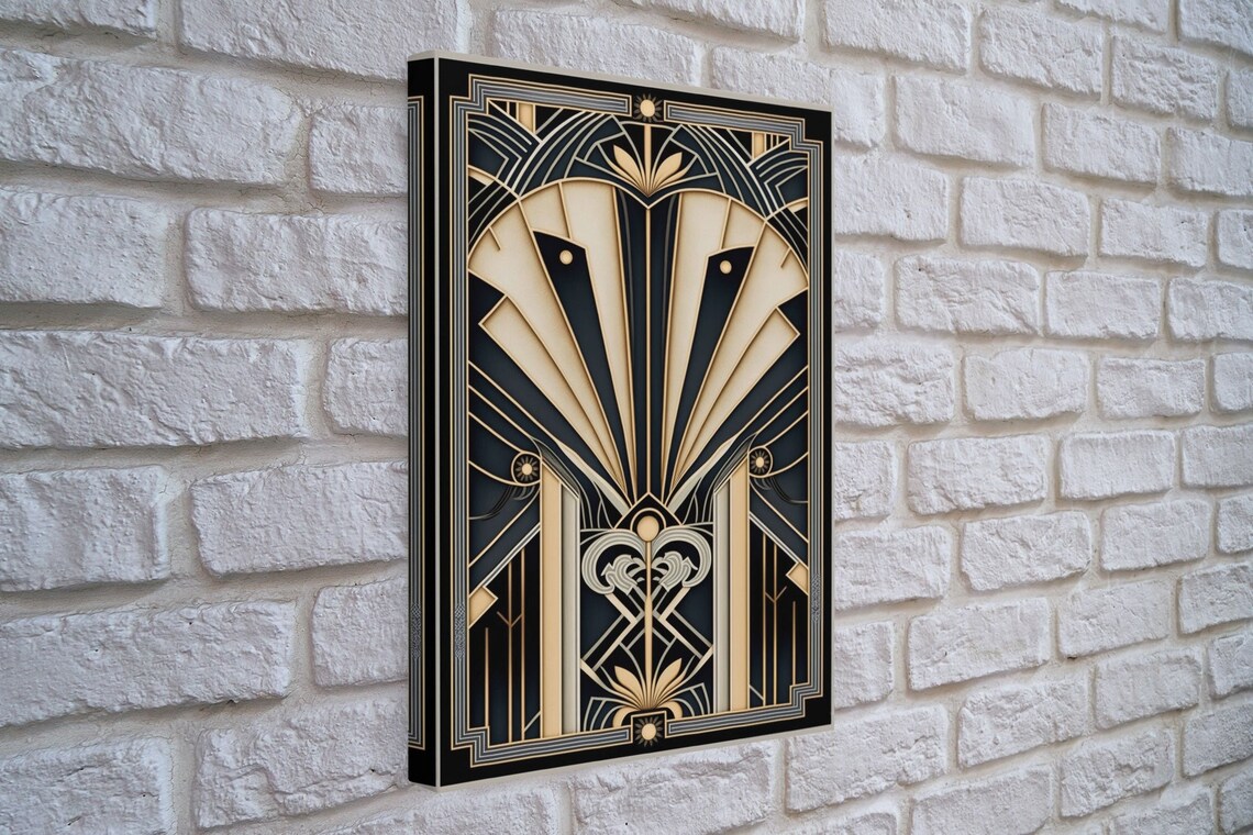 Midcentury Modern Abstract Art Deco Wall Art Print - Image 4