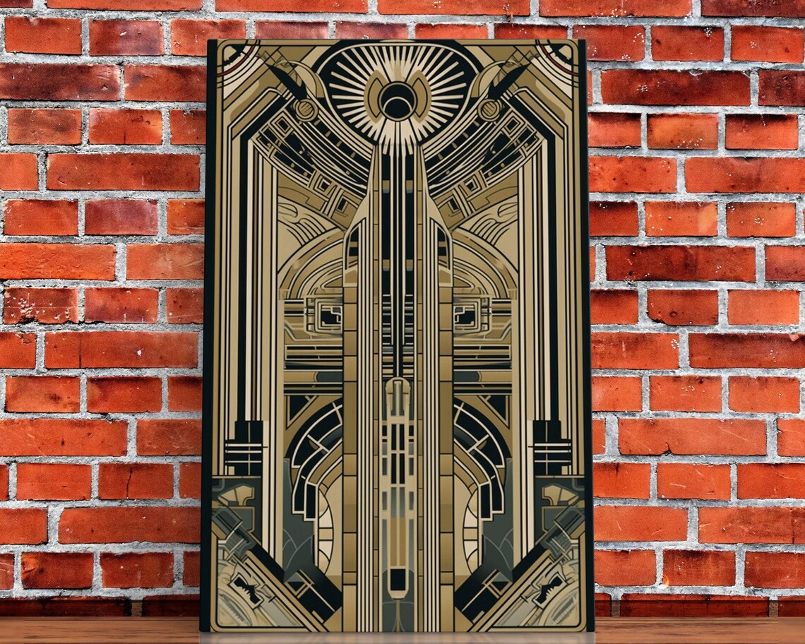 Midcentury Modern Art Deco Wall Art Print