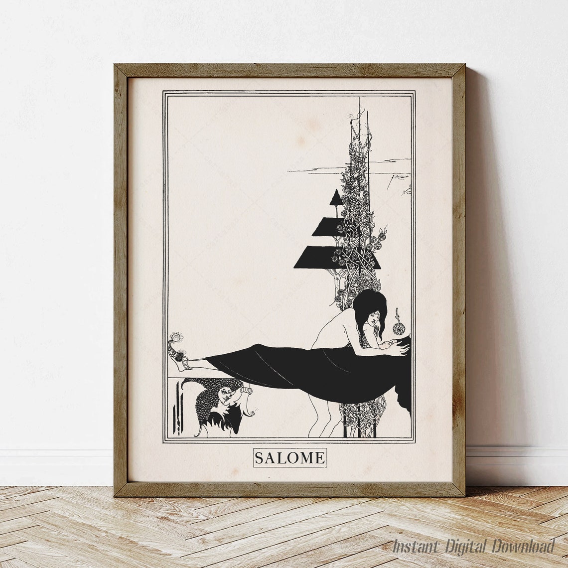 Aubrey Beardsley Salome A Platonic Lament Oscar Wilde Art Print