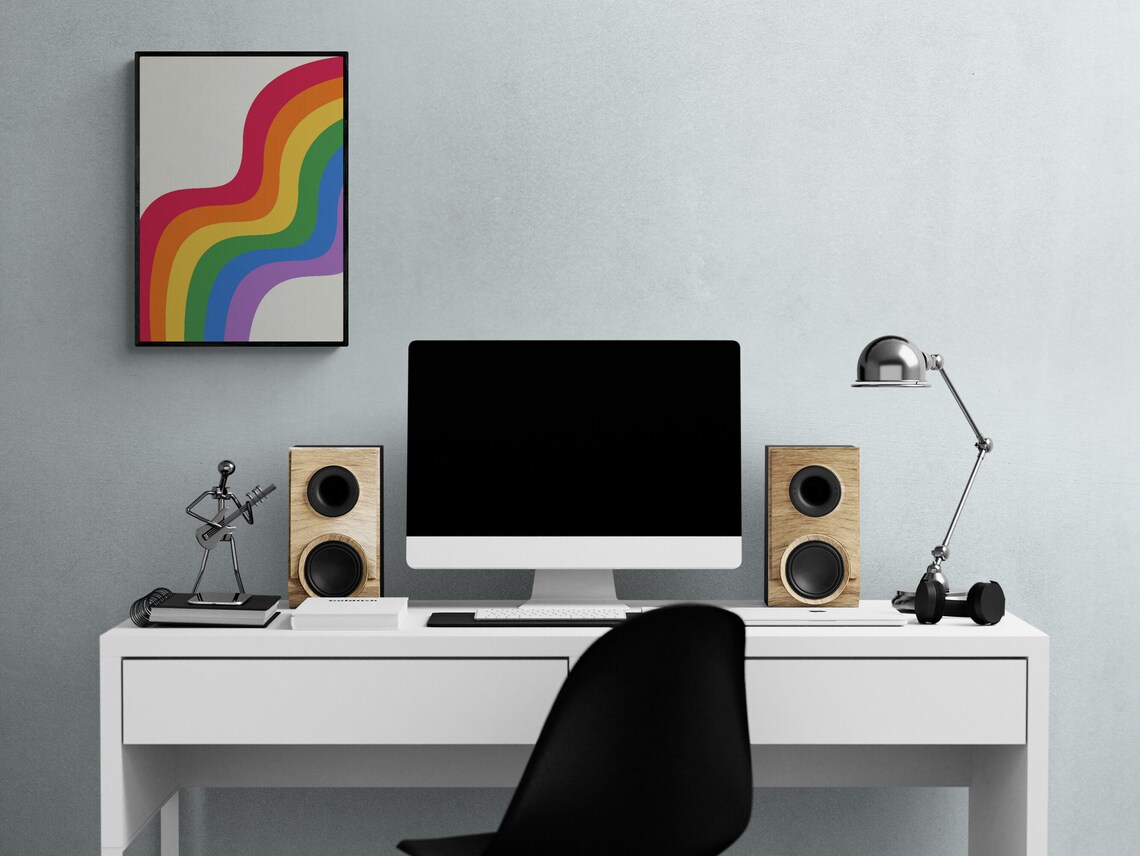 Rainbow Pride Flag Art Print, LGBTQ Pride - Image 3
