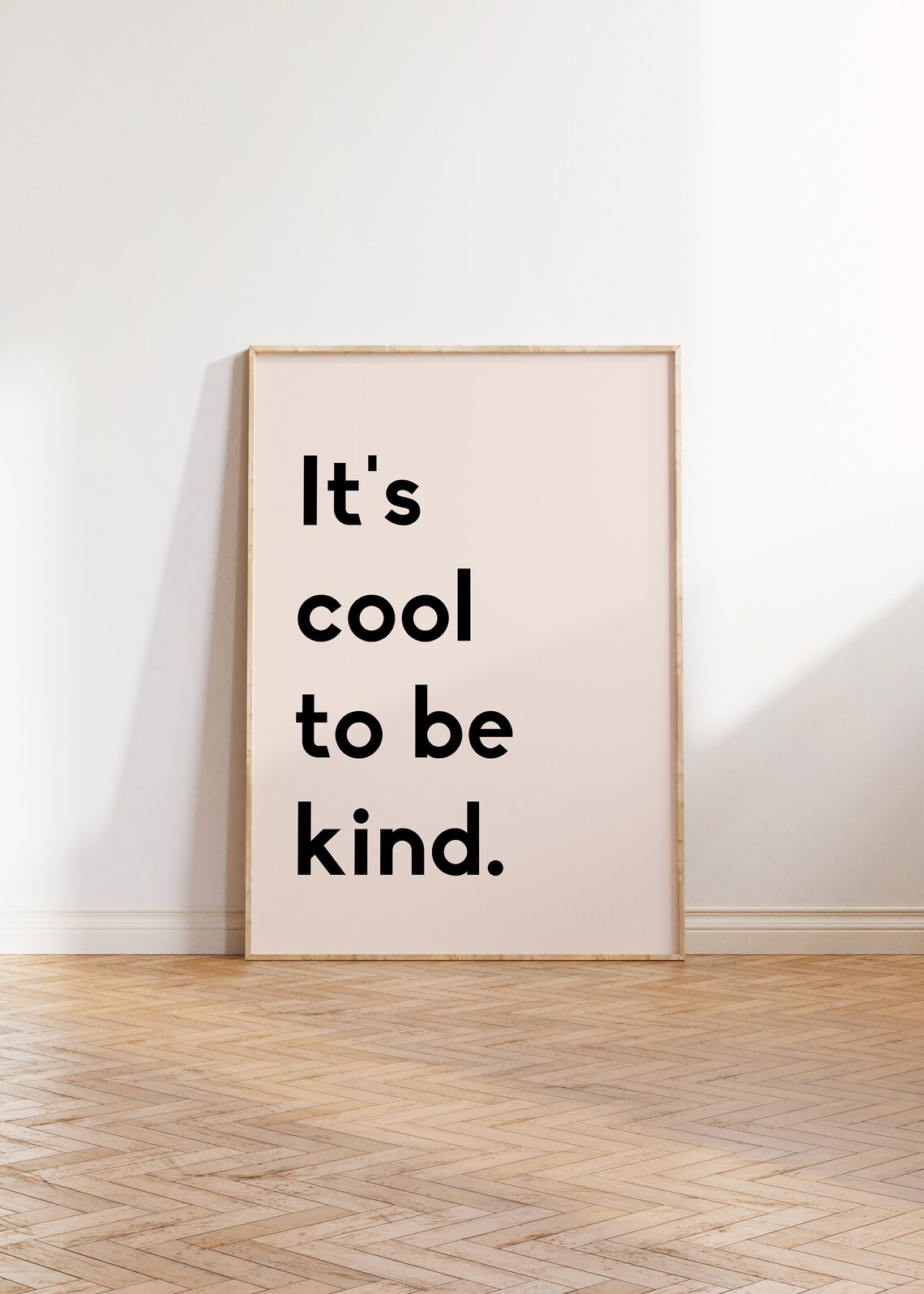 It's Cool To Be Kind Quote Art Print, Nursery Decor
