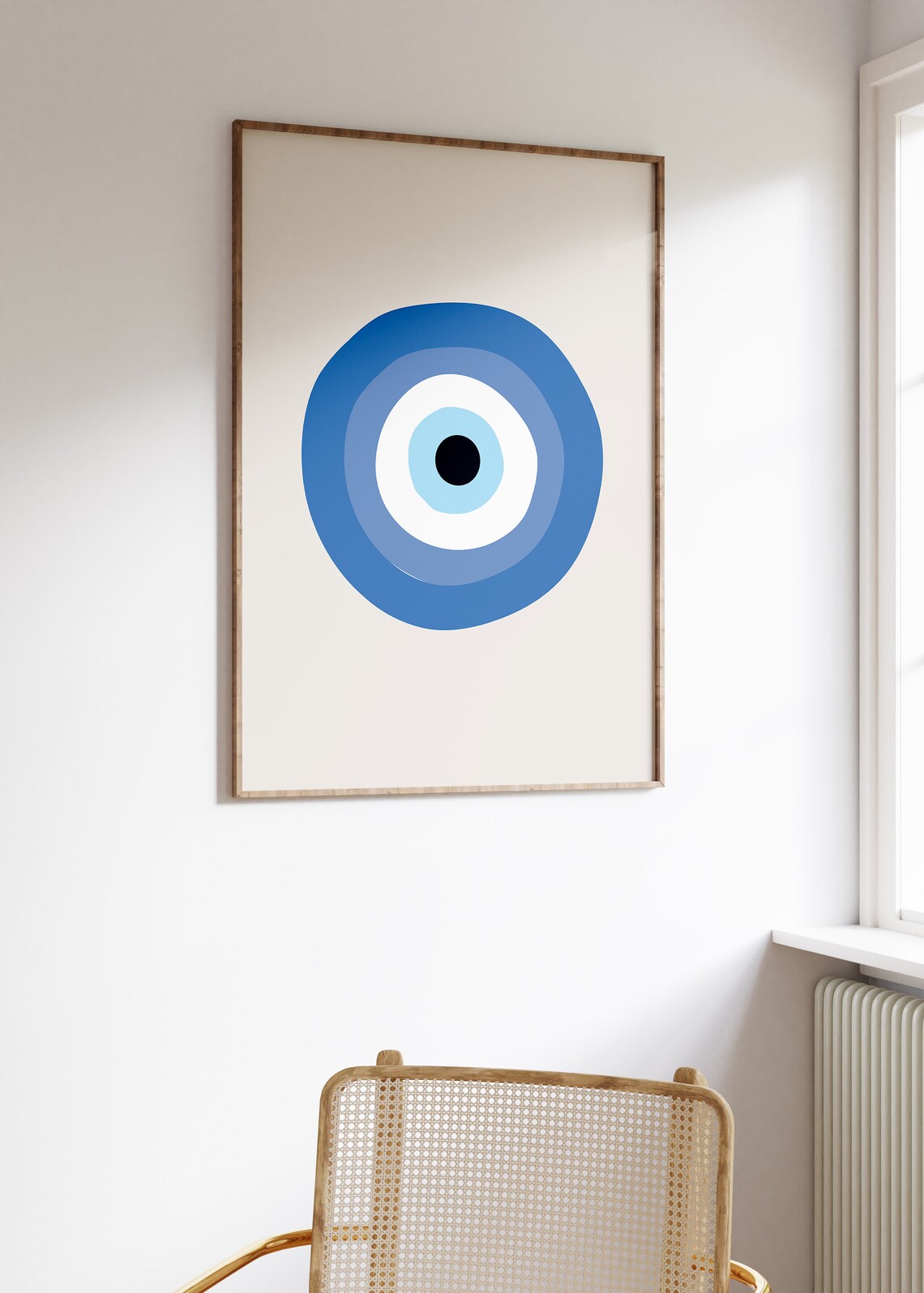 Evil Eye Nazar Art Print, Greek Turkish Poster - Image 3