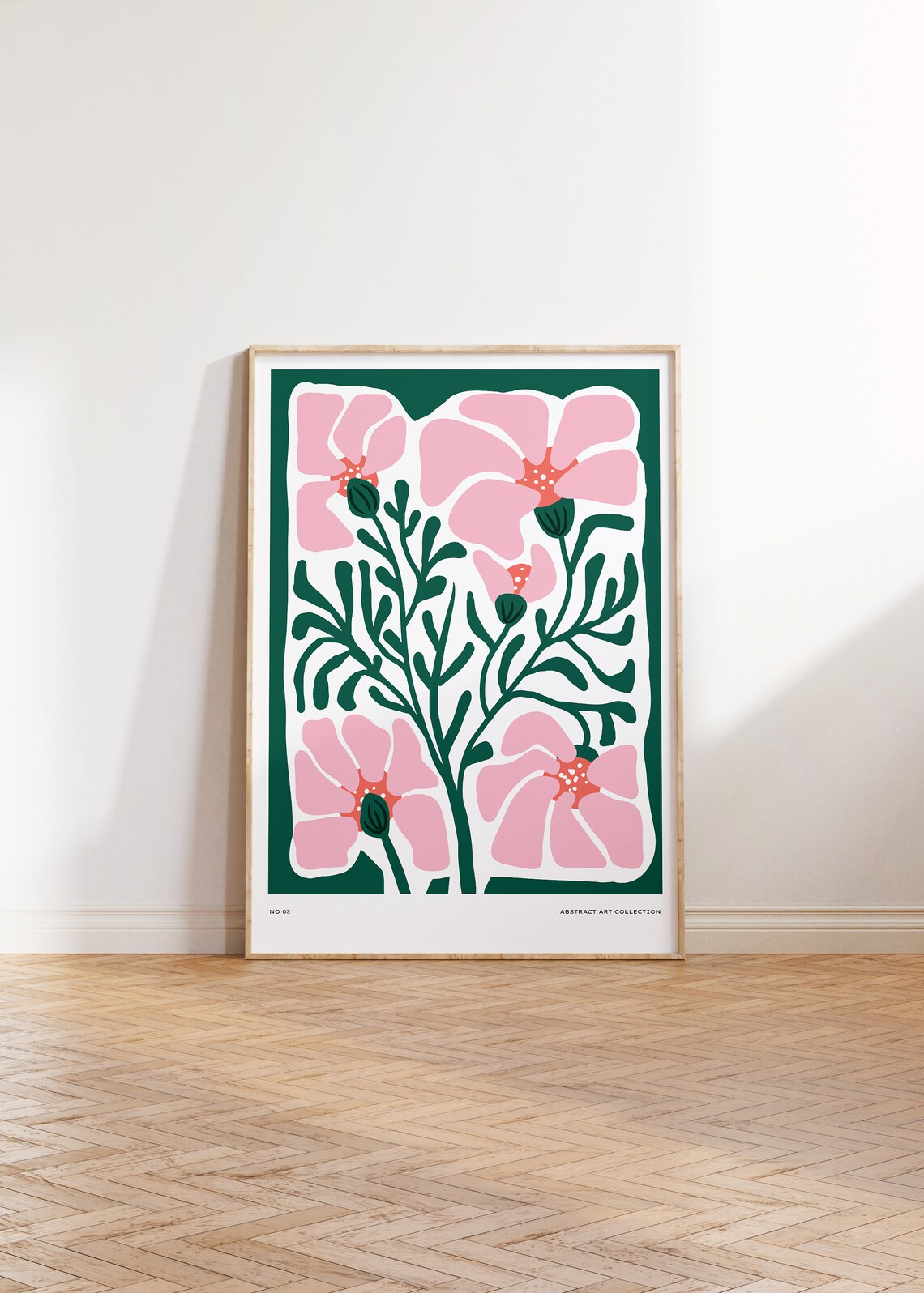 Bright Abstract Flower Retro Flower Market Poster - Image 2