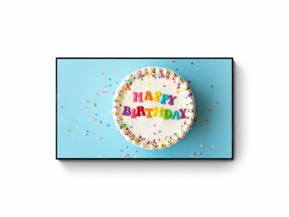 Frame Tv Art Birthday Frame Tv Art Happy Birthday Art Tv Birthday Party For Frame