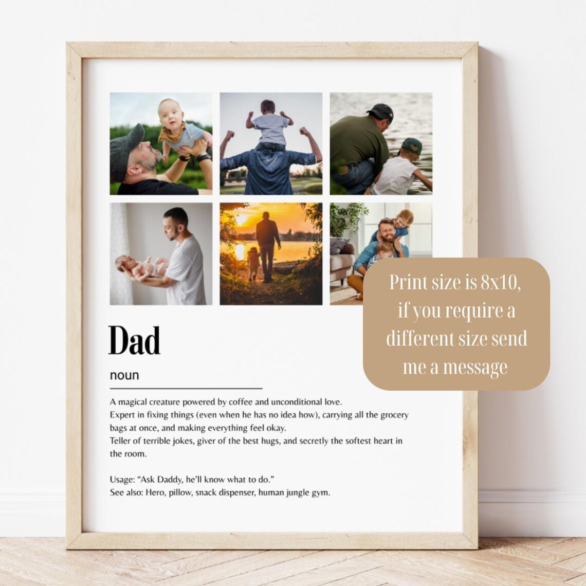 Dad Definition Customizable Photo Collage, Father's Day - Image 2