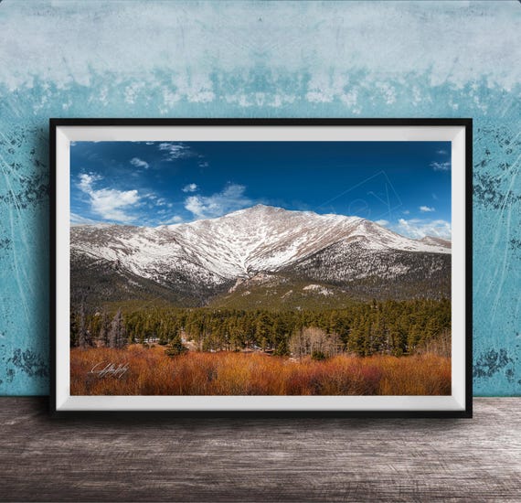 Rocky Mountains Wall Art Autumn Landscape Framed Or Unframed