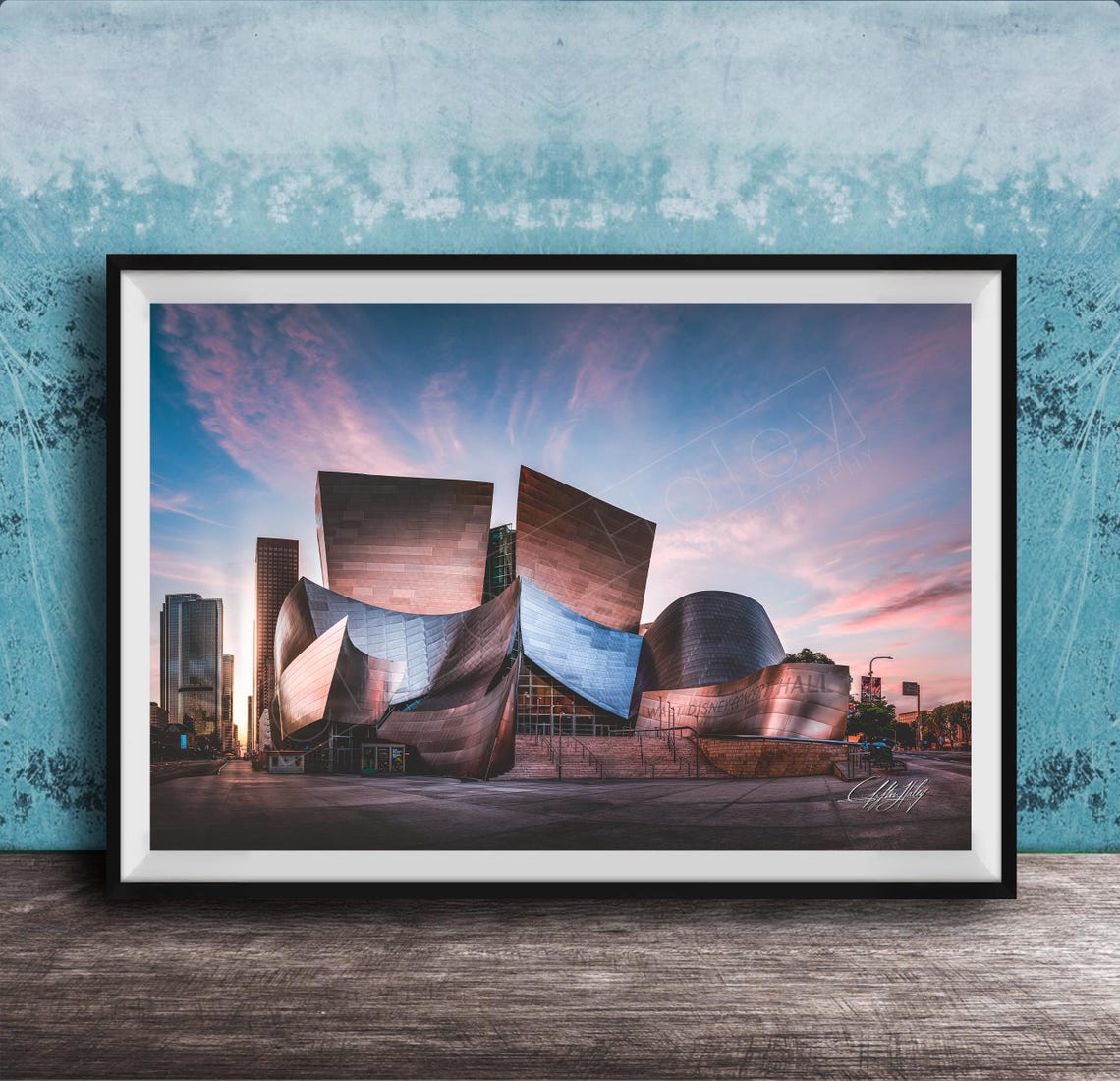 Walt Disney Concert Hall At Twilight Los Angeles Downtown Poster