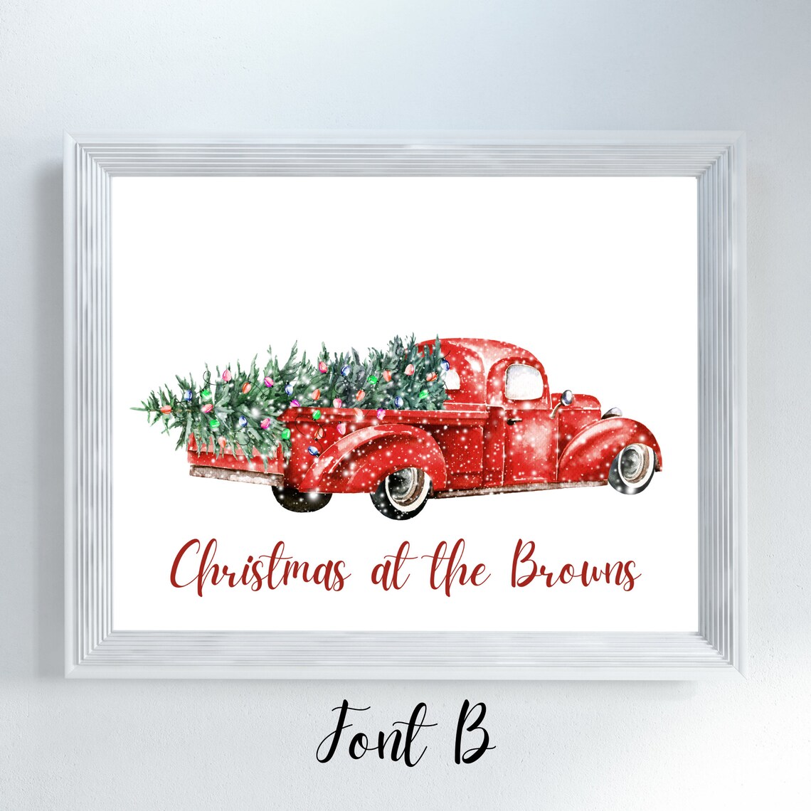 Christmas Family Christmas Decor Art Print - Image 3