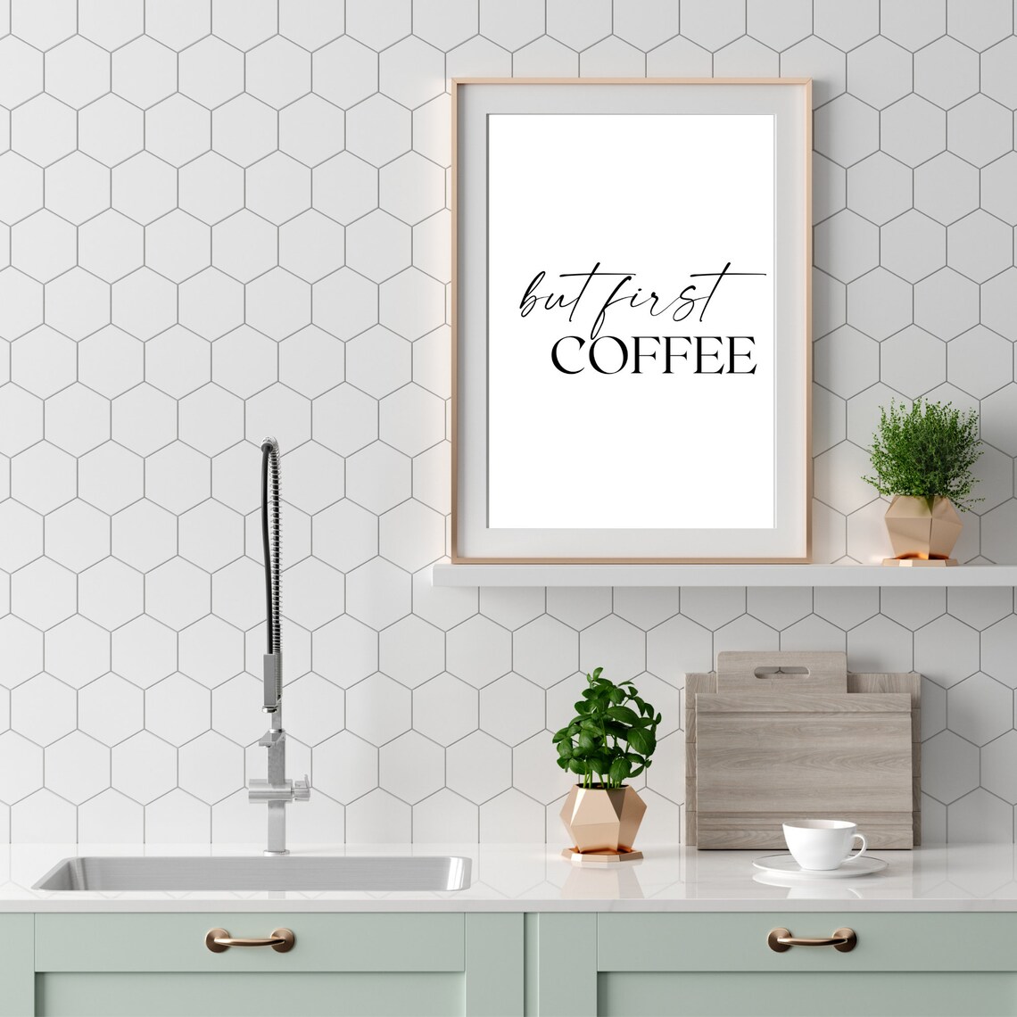 But First Coffee Kitchen Wall Decor Poster - Image 2