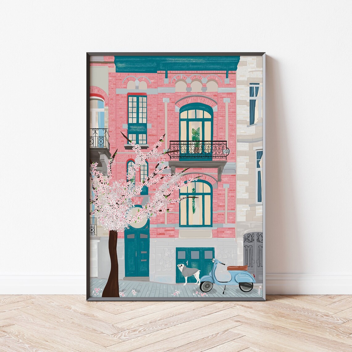 Brussels Travel Print Belgium Wall Art Brussels City Art Belgium Illustration Brussels Art Print Belgium Travel Poster Brussels City - Image 2