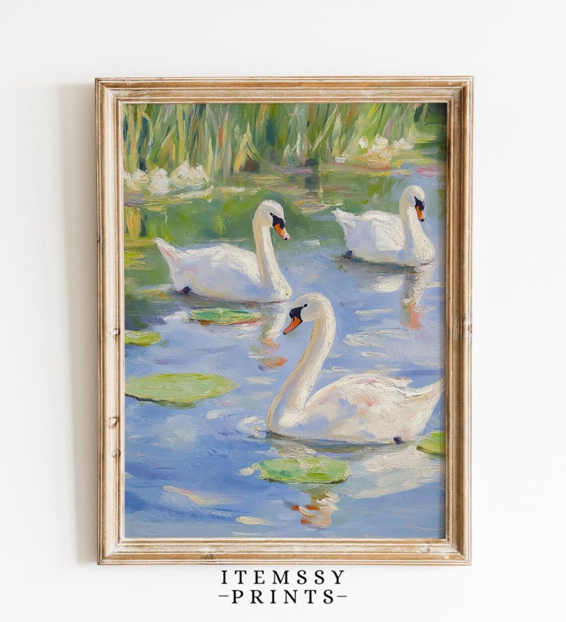 Vintage Swan, Pastel Farmhouse Nursery Decor