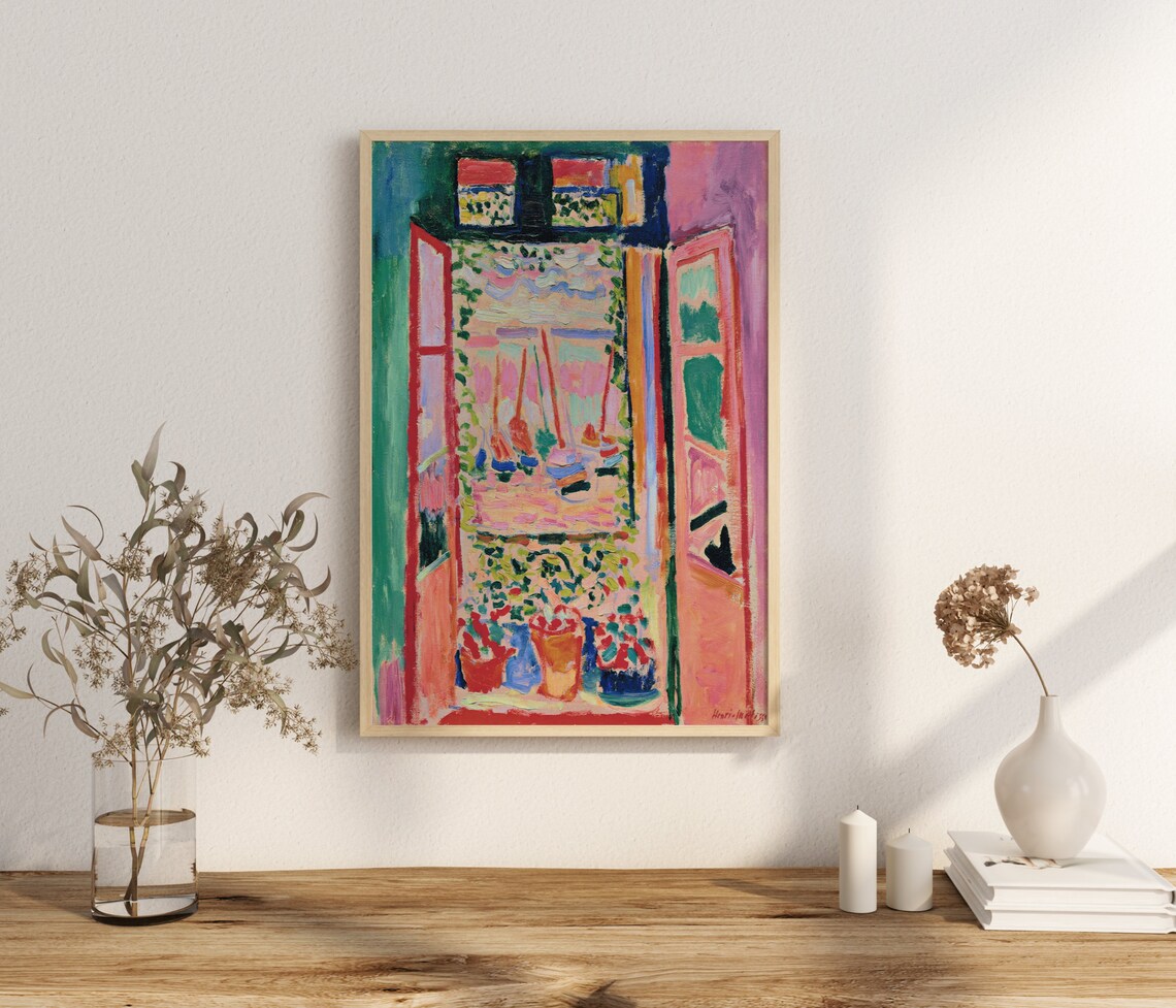 Henri Matisse The Open Window Colorful Fauvist Masterpiece Art Poster - Image 3