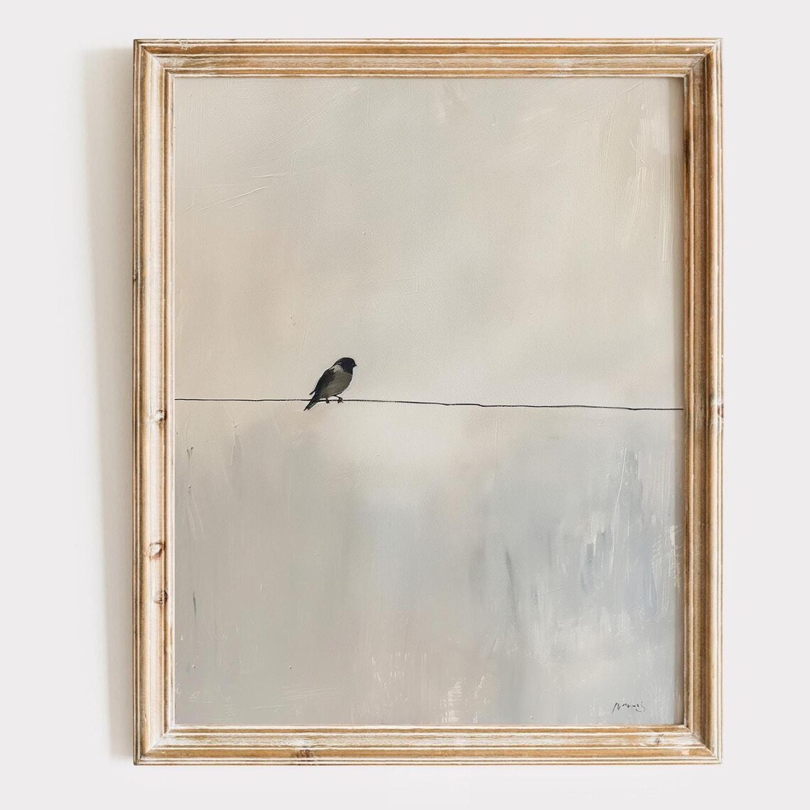 Sparrow Christian Wall Art Minimalist Bible Verse Print
