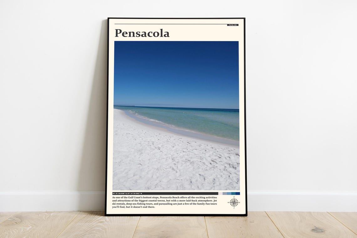Travel Photography Pensacola Print Pensacola Wall Art Pensacola Poster Pensacola Photo Pensacola Poster Print Pensacola Florida
