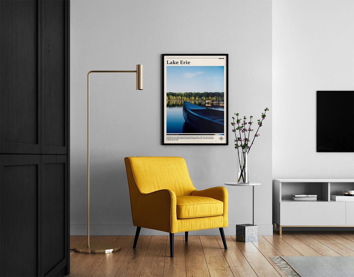 Travel Photography Lake Erie Print Lake Erie Wall Art Lake Erie Poster Lake Erie Photo Lake Erie Poster Print North America - Image 2