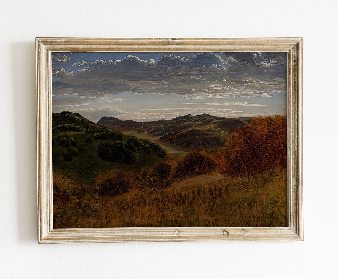 Moody Country Landscape Vintage Art Print - Image 4