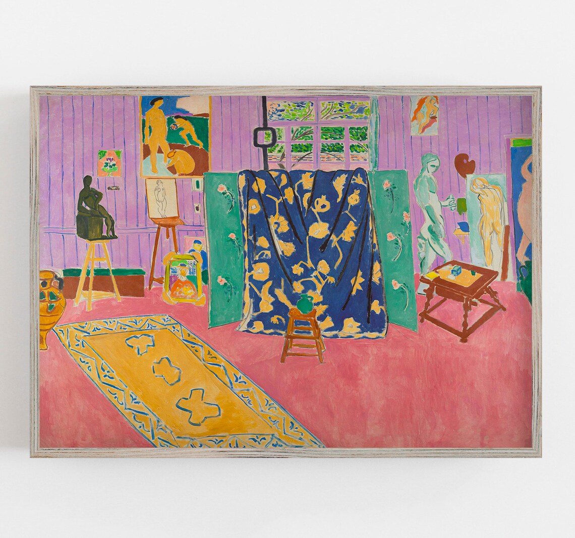 Matisse Pink Studio Vintage Wall Art Poster Print