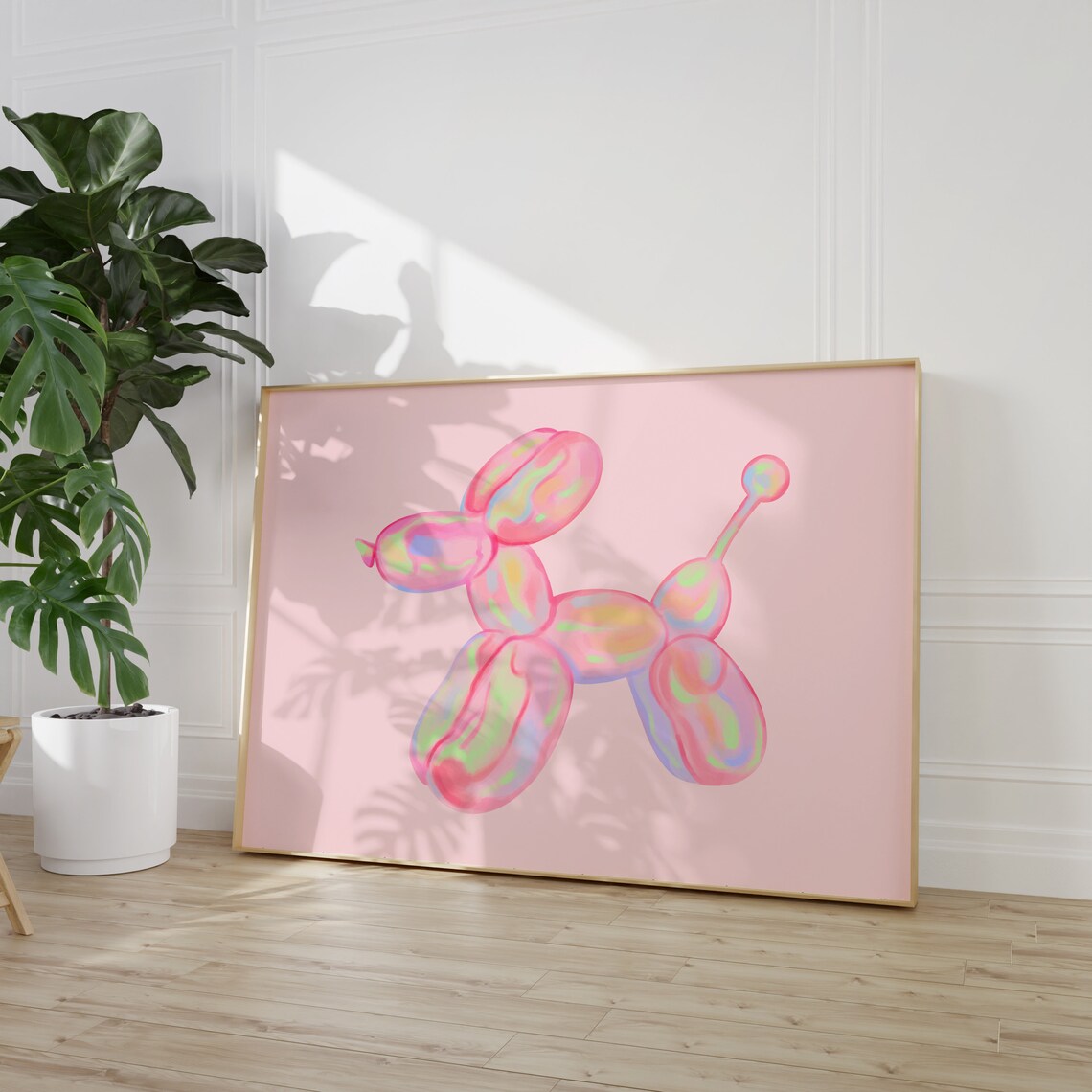 Pink Balloon Dog Dorm Room Poster Print - Image 3