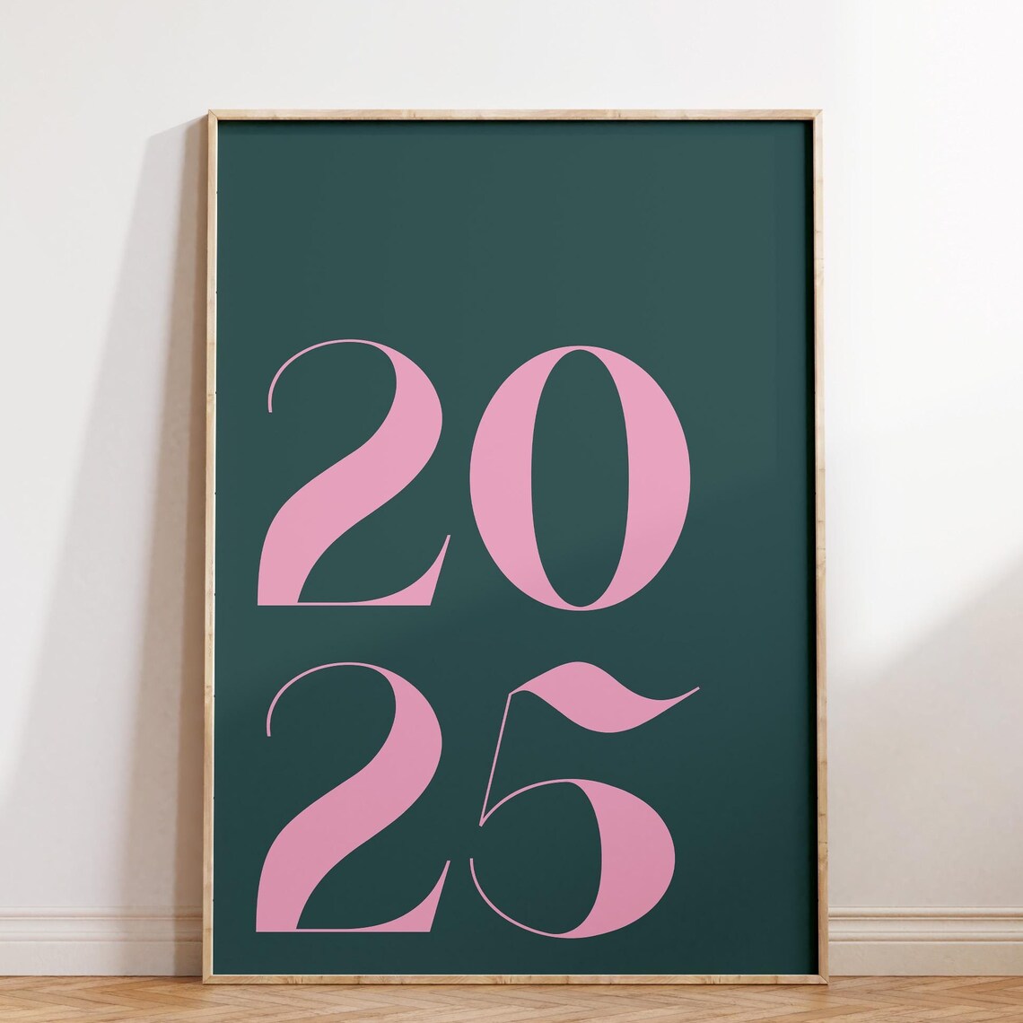 Retro 2025 Year Poster, Birthday Gift New Year