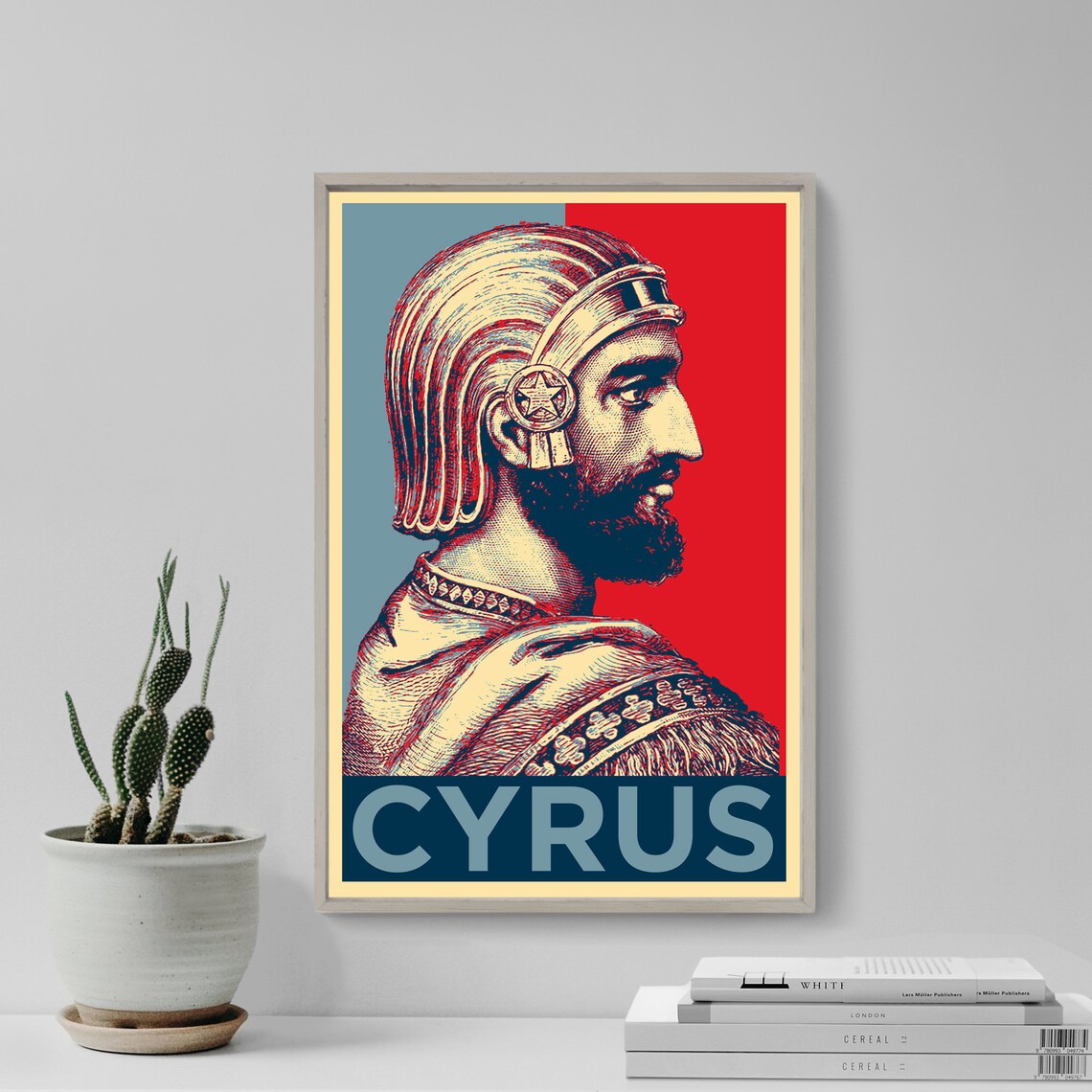 Cyrus The Great Portrait Art Print, Persian Empire