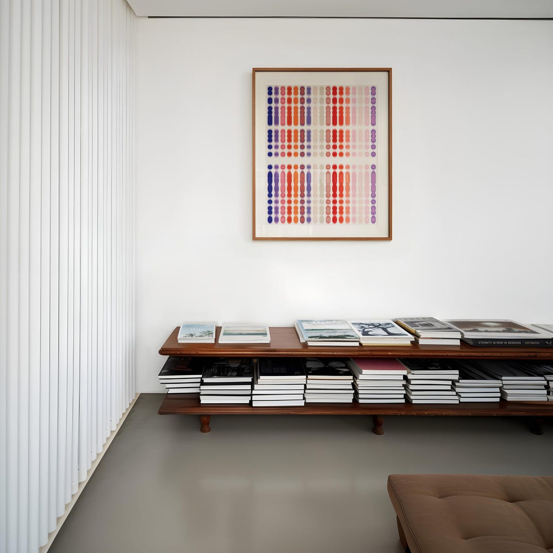 Gradient Dot Rows Abstract Colorful Modern Minimalist Art Poster - Image 3