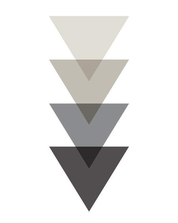 Monochrome Art Triangle Art Black And White Decor Modern Geometric Art Signs Home Decor Black White Geometric Triangle Art