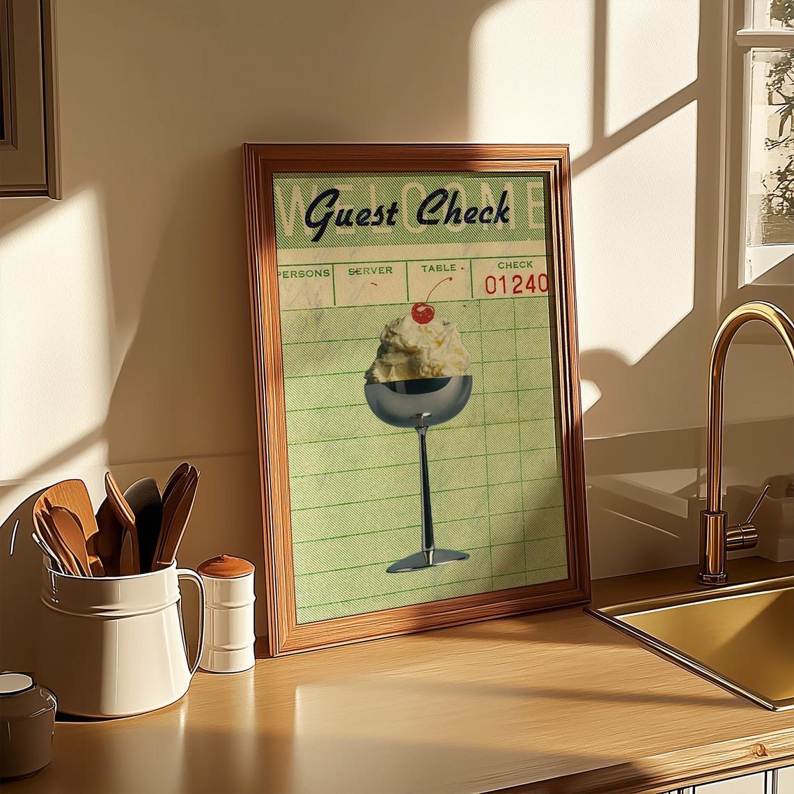Retro Dessert Poster Set, Ice Cream Kitchen Decor - Image 3