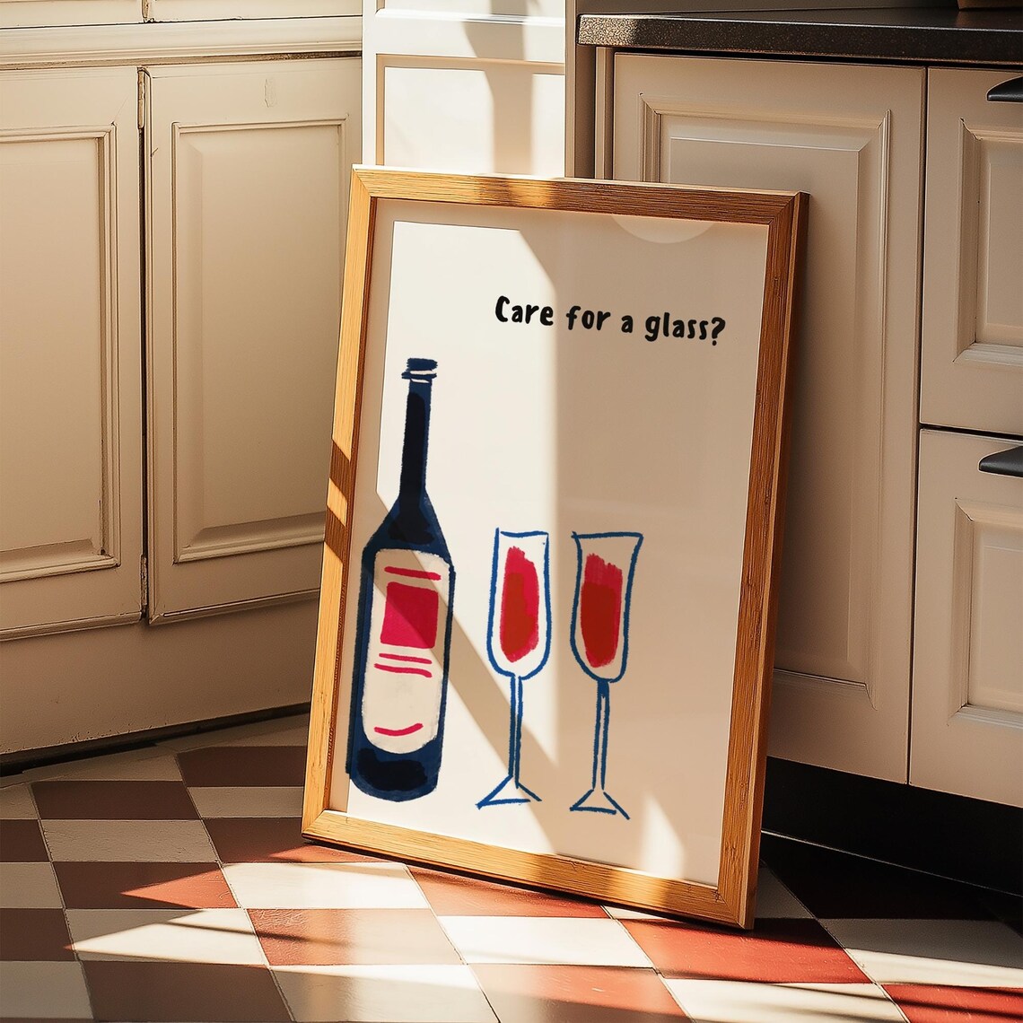 Wine Print, Kitchen Wine Decor Poster - Image 4