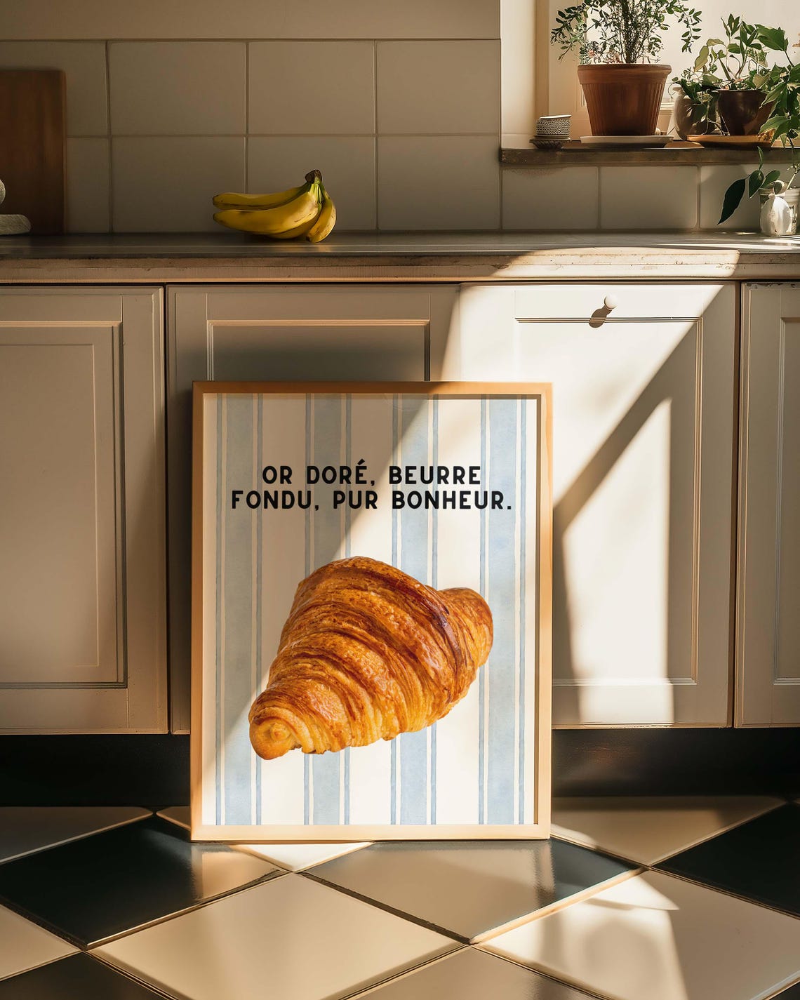 Croissant Poster Bundle, Vintage Kitchen Decor - Image 3