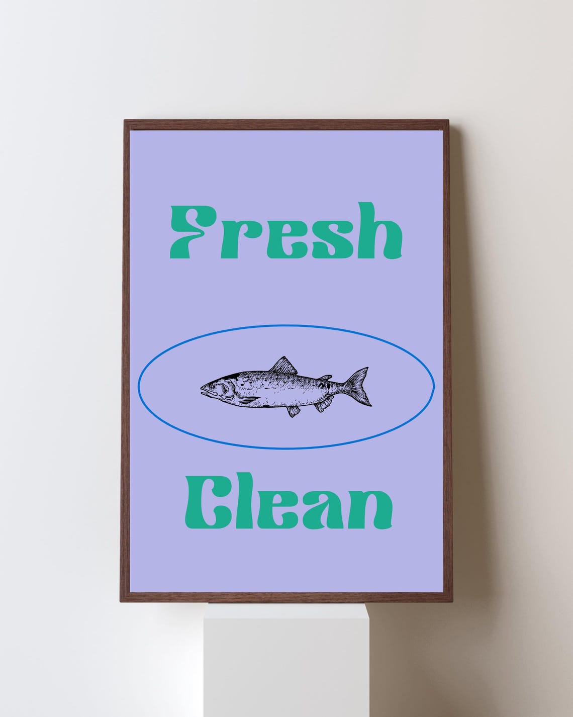 Fresh Clean Fish, Coastal Kitchen Decor