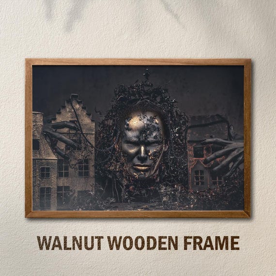 Surreal Gothic Wall Art Dark Fantasy Poster For Dramatic Interiors