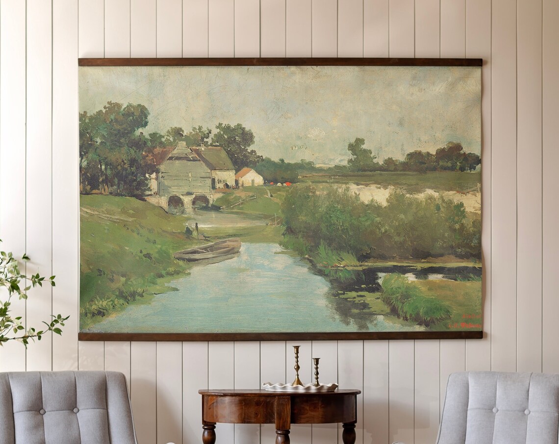 Vintage Horizontal Landscape Wall Art Poster Print
