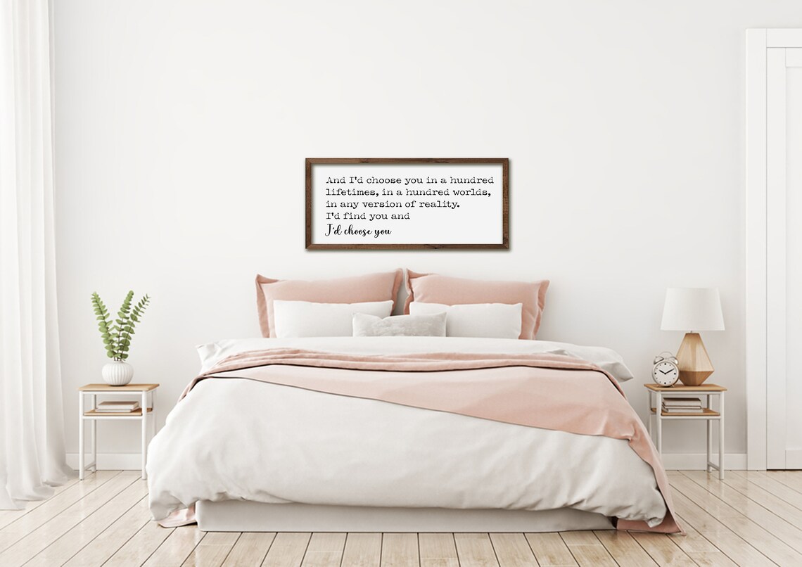 I'd Choose You Rustic Farmhouse Wall Art Print - Image 2