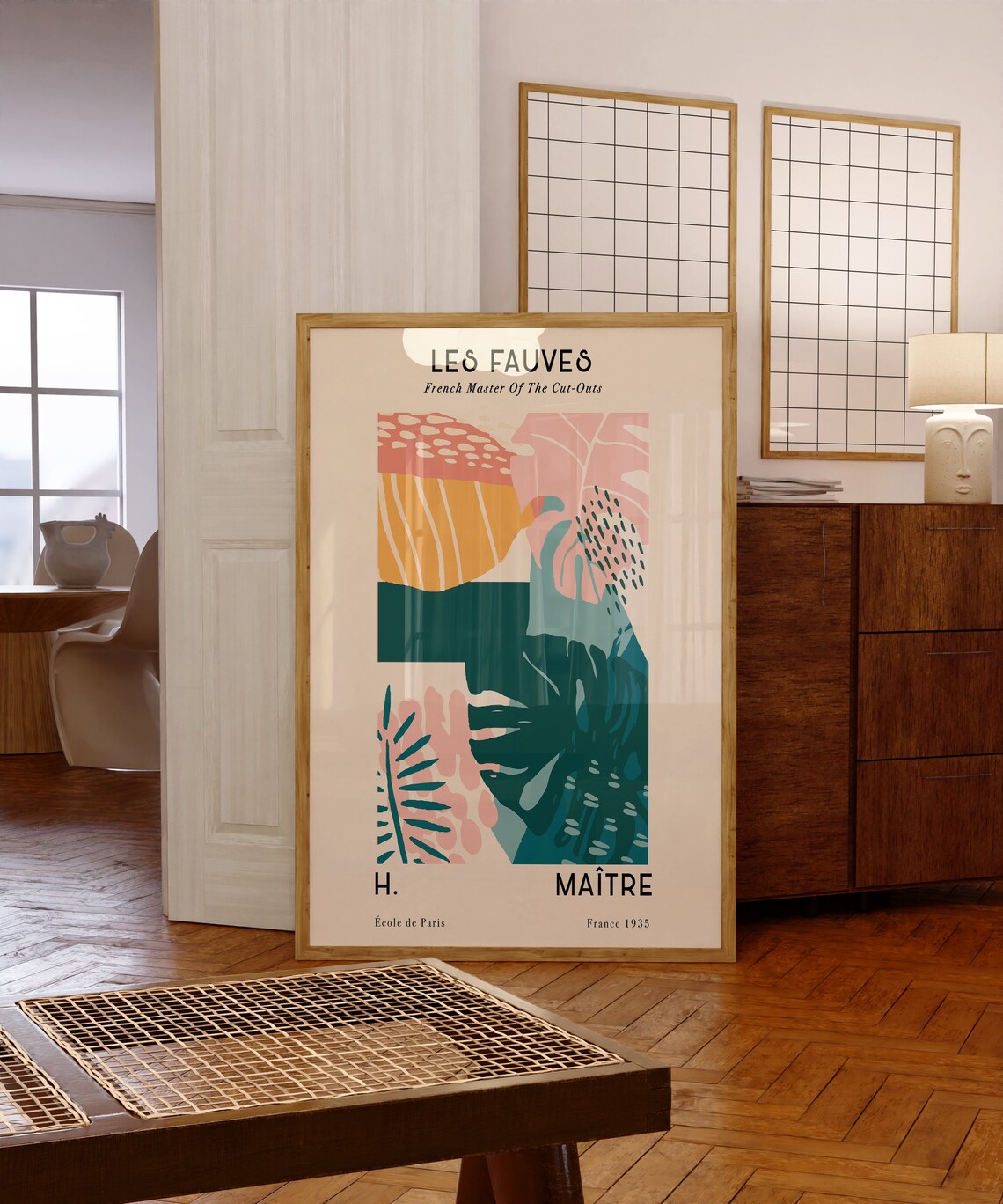 Les Fauves Tropical Leaf Cut Outs French Art Gallery Style Poster - Image 5