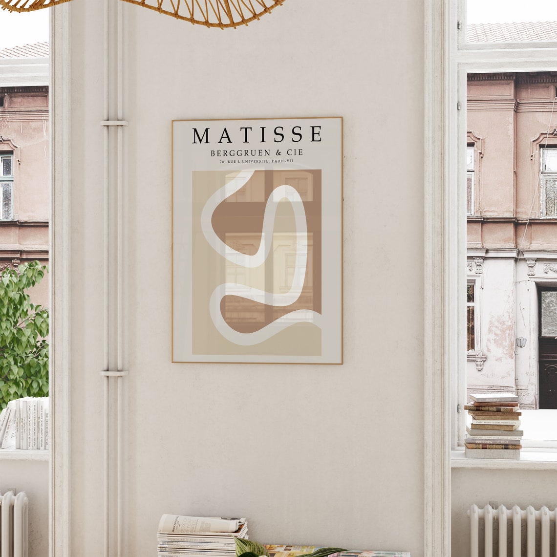 Matisse Berggruen Beige Waves Paris Exhibition Minimal Art Poster - Image 6