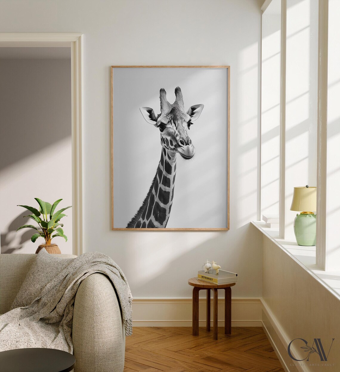 Giraffe Fashion Magazine Inspired Poster Print - Image 2