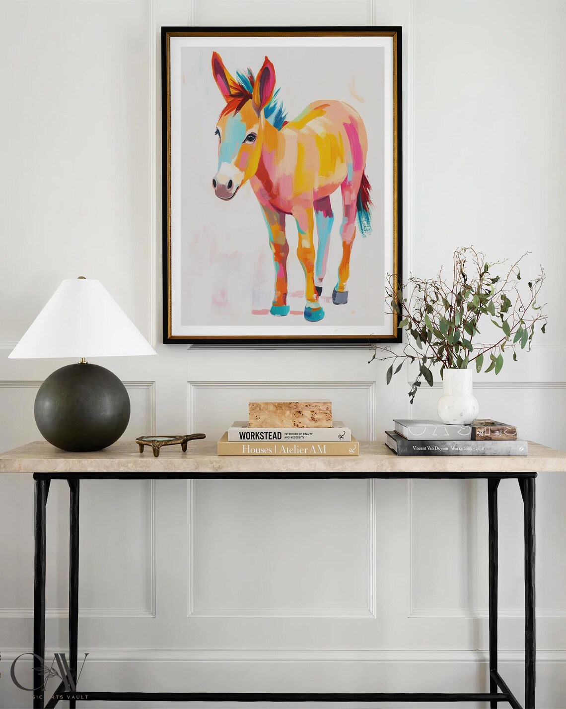 Colorful Donkey Modern Pop Art Wildlife Portrait Animal Poster - Image 4