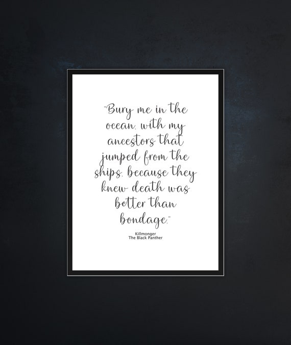 Bury More In The Ocean Quote Print Inspirational Wall Art Motivational Unframed Poster Minimalist Abstract Home Decor
