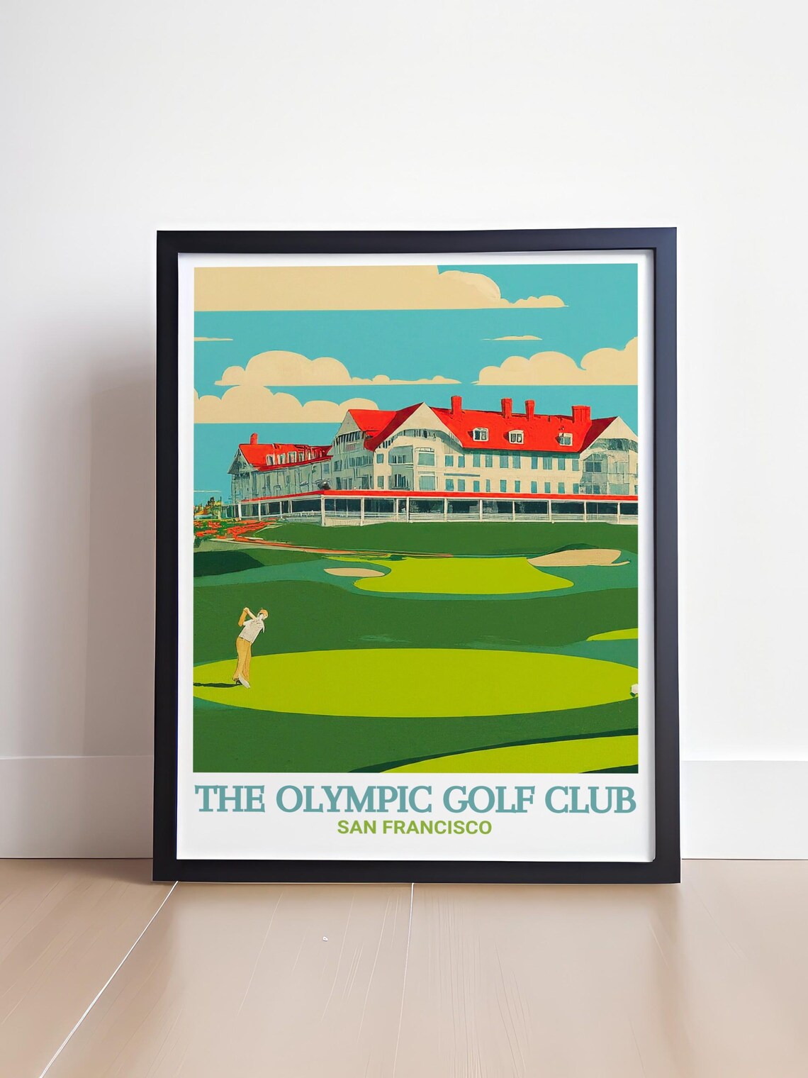 The Olympic Golf Club San Francisco Clubhouse Fairway Travel Poster - Image 4