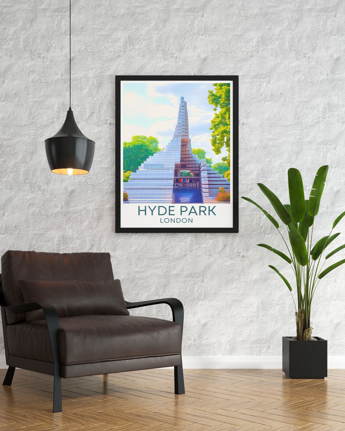 Hyde Park London Serpentine Pavilion Modern Architecture Poster - Image 3