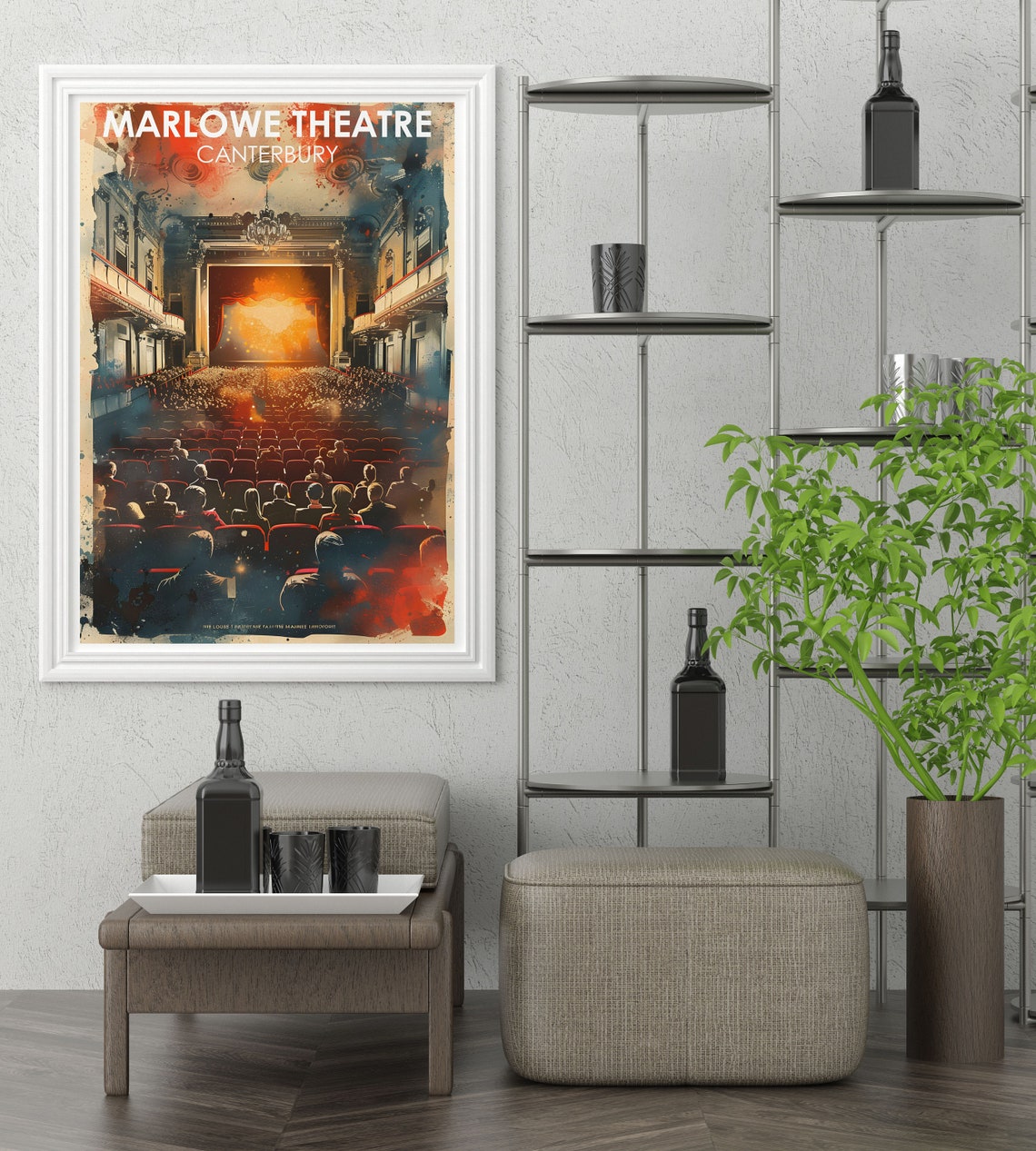Marlowe Theatre Canterbury Auditorium Audience Evening Night Poster - Image 4