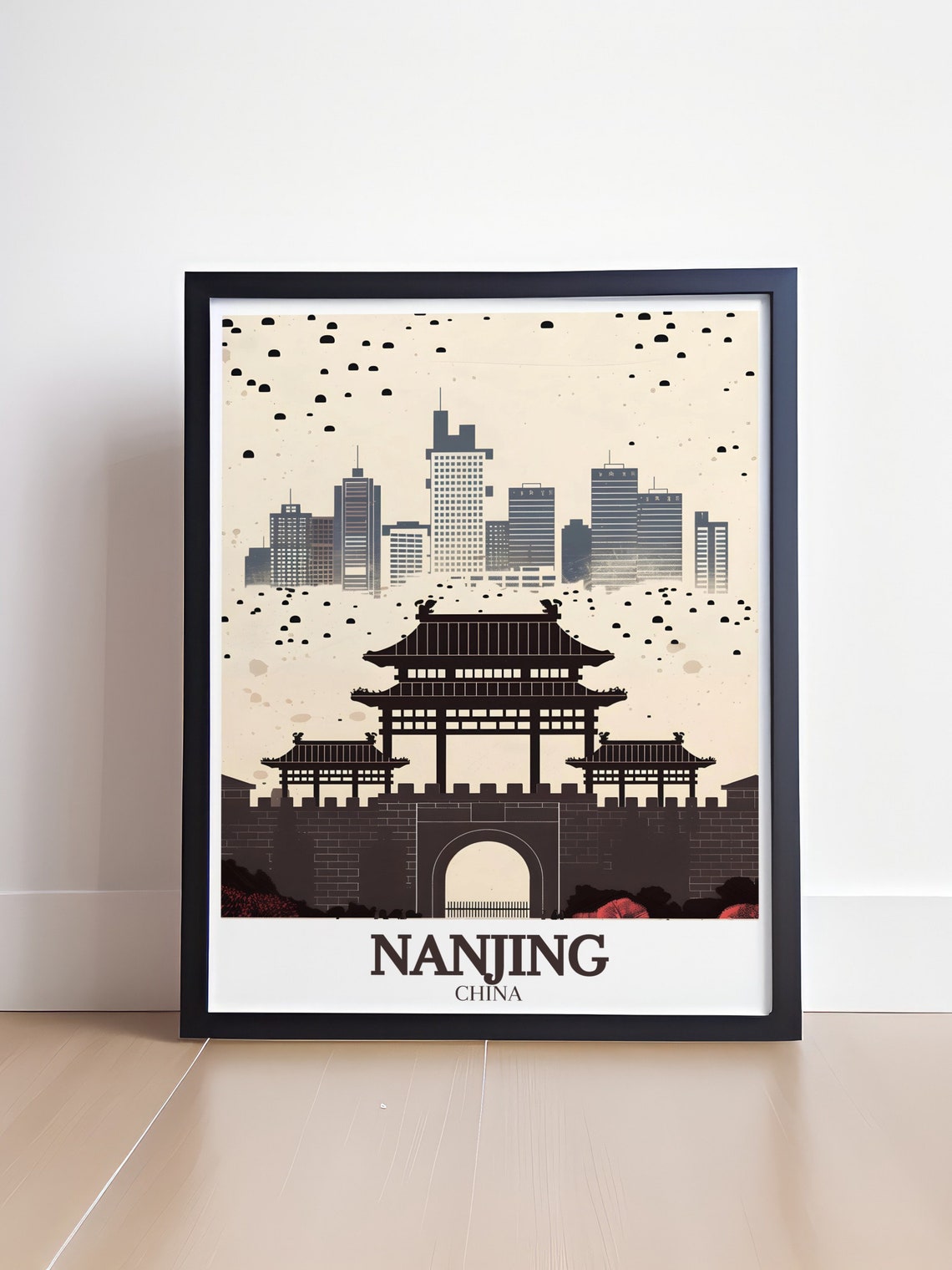 Nanjing Urban Art Print Zhonghua Gate Grandeur Art Asian Travel Posters Nanjing Photo Prints Nanjing Urban Art - Image 4
