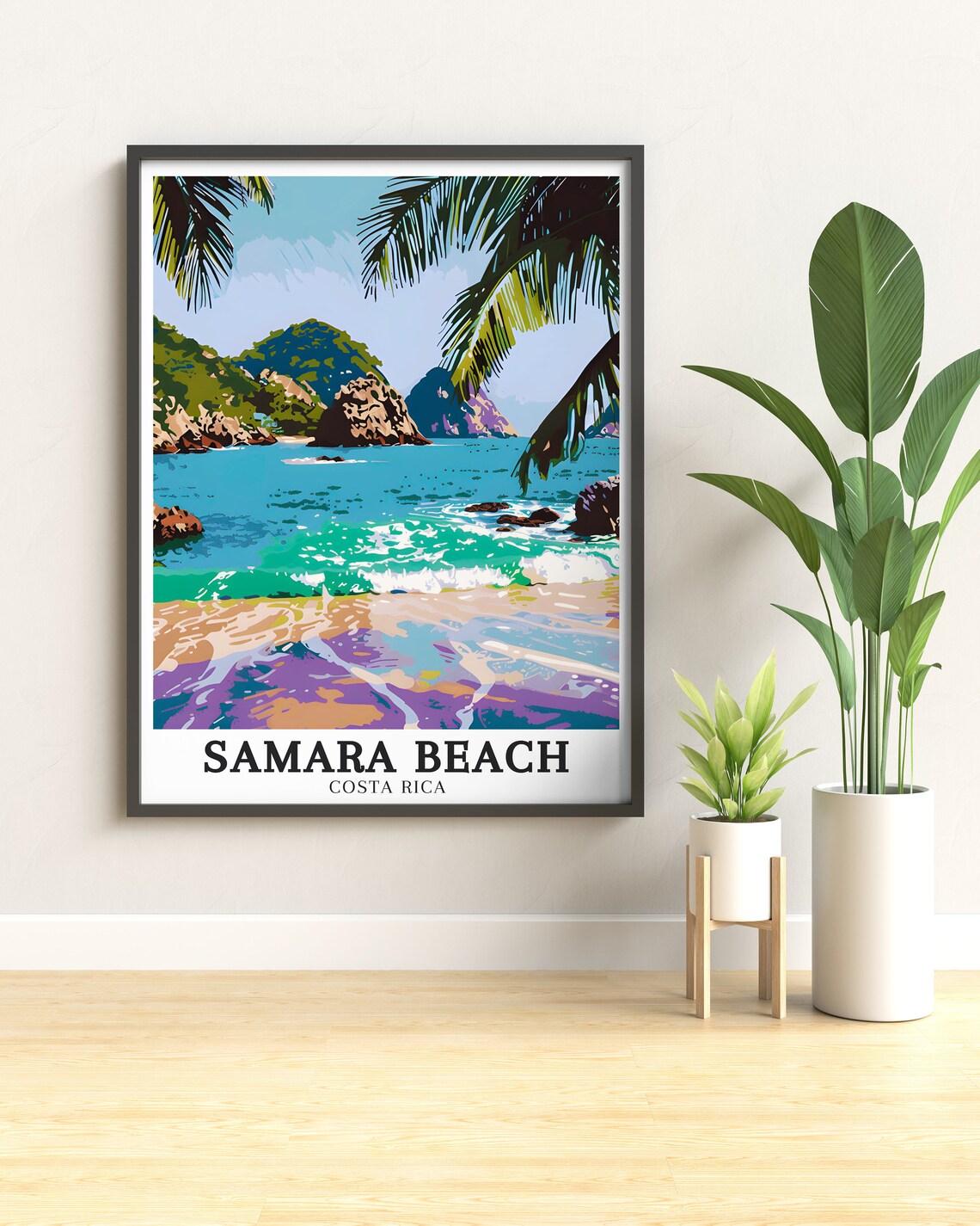 Samara Beach Travel Print Whale Tails Rocks Poster Samara Beach Decor Samara Beach Gift Whale Tails Rocks Gift - Image 3