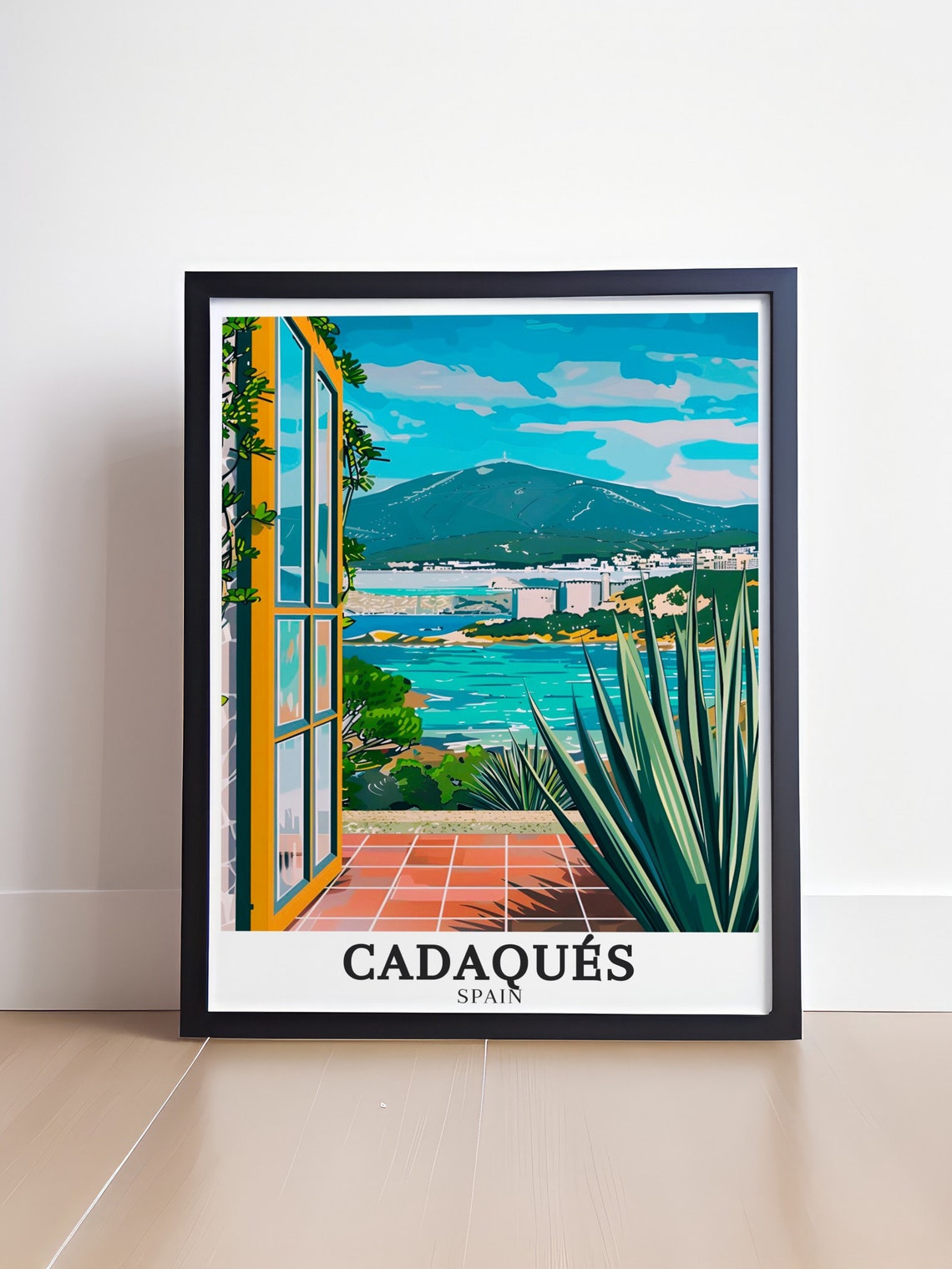 Cadaques Cap de Creus Terrace Overlooking the Sparkling Bay Poster - Image 4