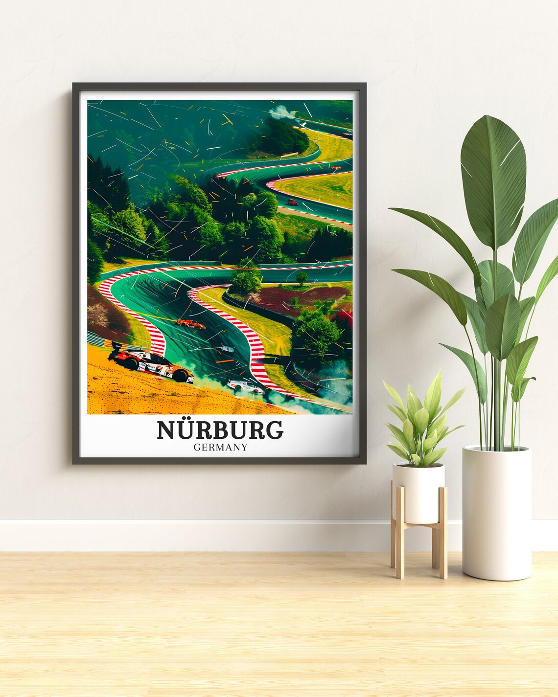Nrburg Print Nrburgring Nordschleife Art Nrburgring Nordschleife Poster Nrburgring Nordschleife Print Nrburg Print - Image 2